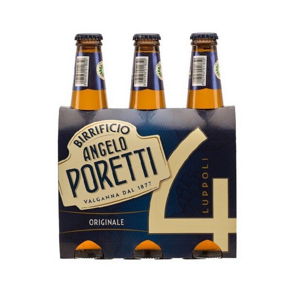 Birra Poretti 4 Luppoli Bottiglia 33 cl X3 (8 confezioni)