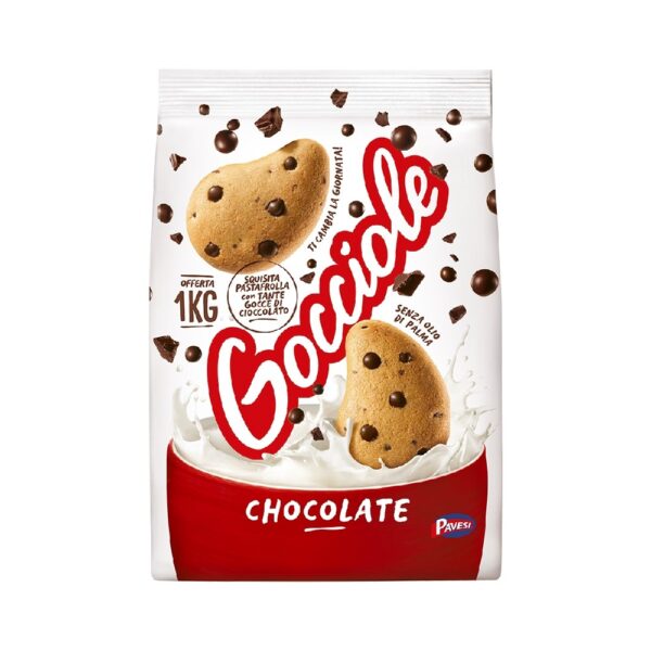 12 Confezioni Pavesi Gocciole Cioccolato 1 Kg