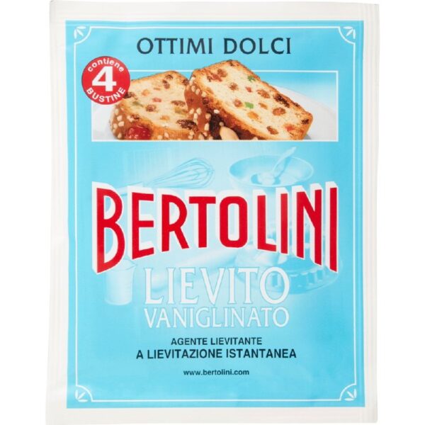 60 Confezioni Bertolini Lievito Vanigliato 16 g X 4 pz