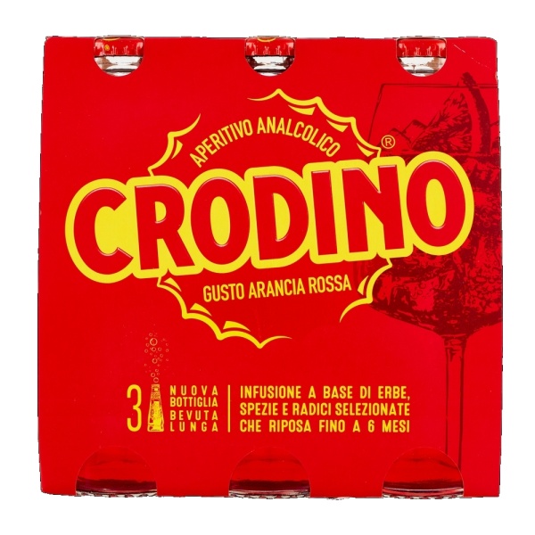 Crodino Analcolico Rosso 3 x 17,5cl (8 tris)